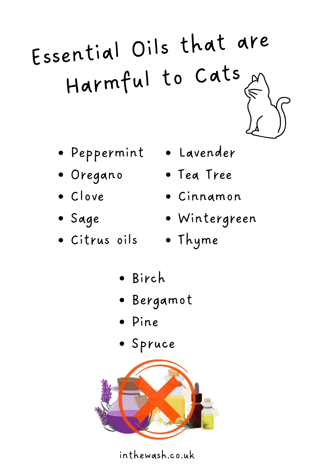 Essential oils that are harmful to cats