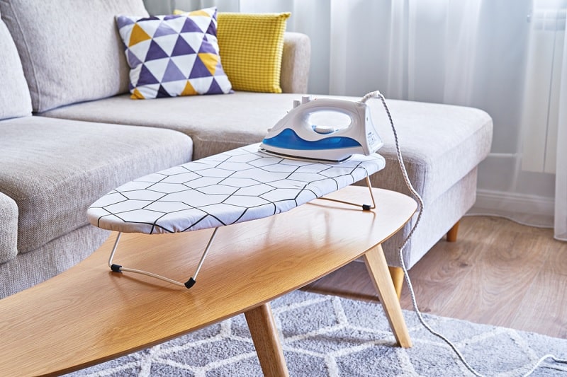 Tabletop ironing board