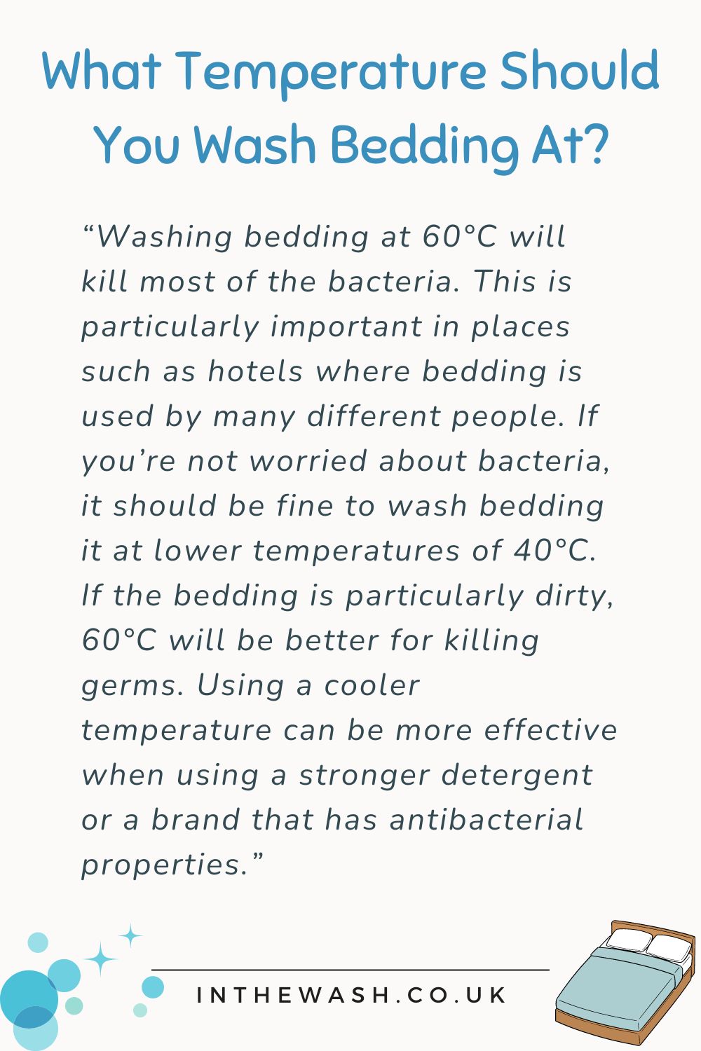 What Temperature Should You Wash Bedding At?