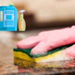 Cleaning granite surface