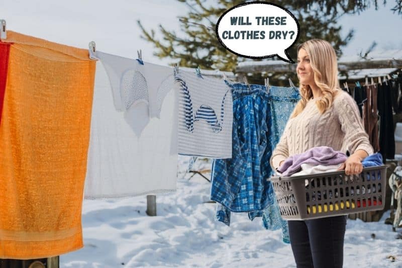 Drying Clothes Outside During Winter in the UK