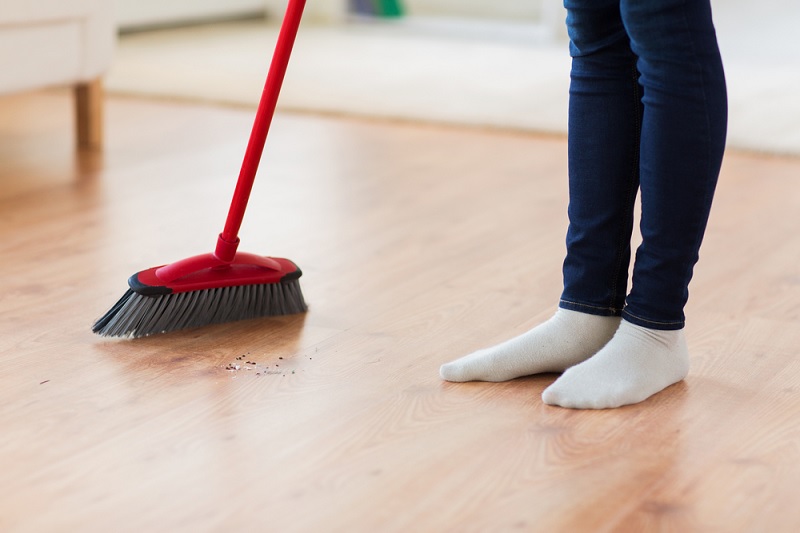 Sweeping the floor