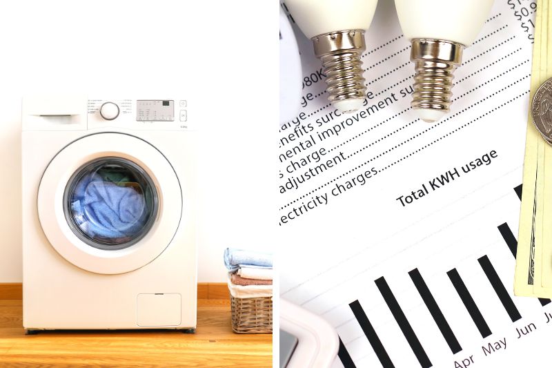 Washing machine energy usage