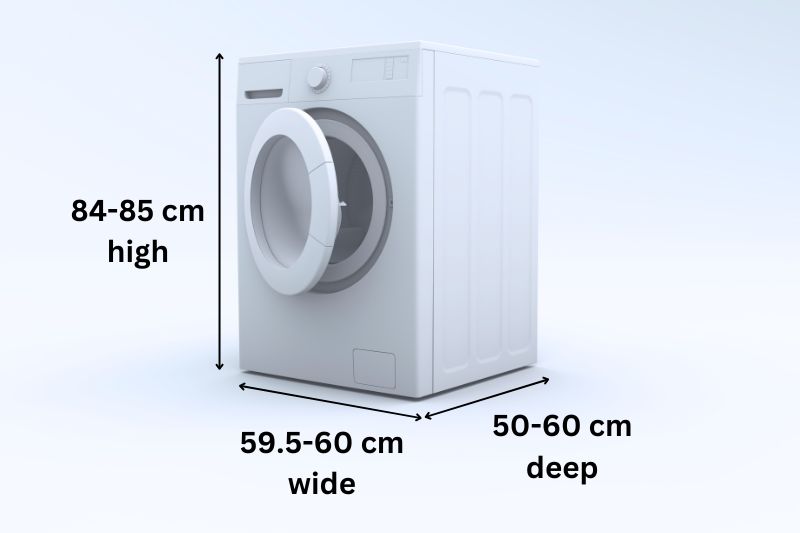 Standard washing machine size UK