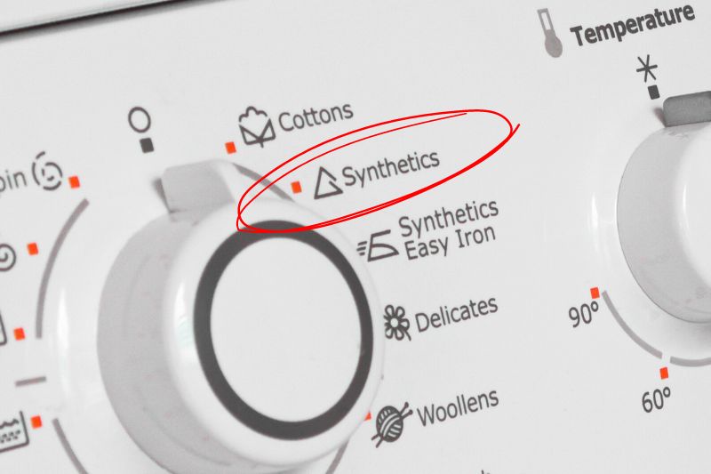 Synthetics programme on tumble dryer