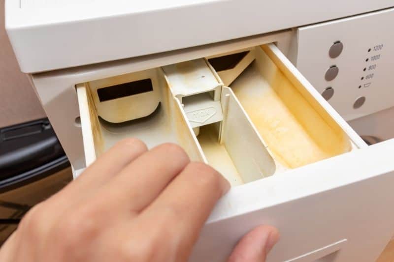 Dirty Washing Machine Detergent Drawer