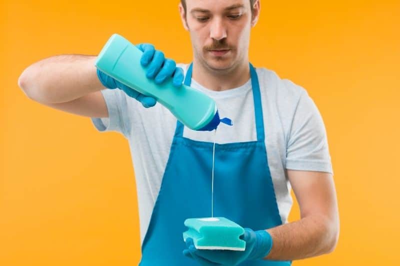 Cleaning Skirting Board with Bleach