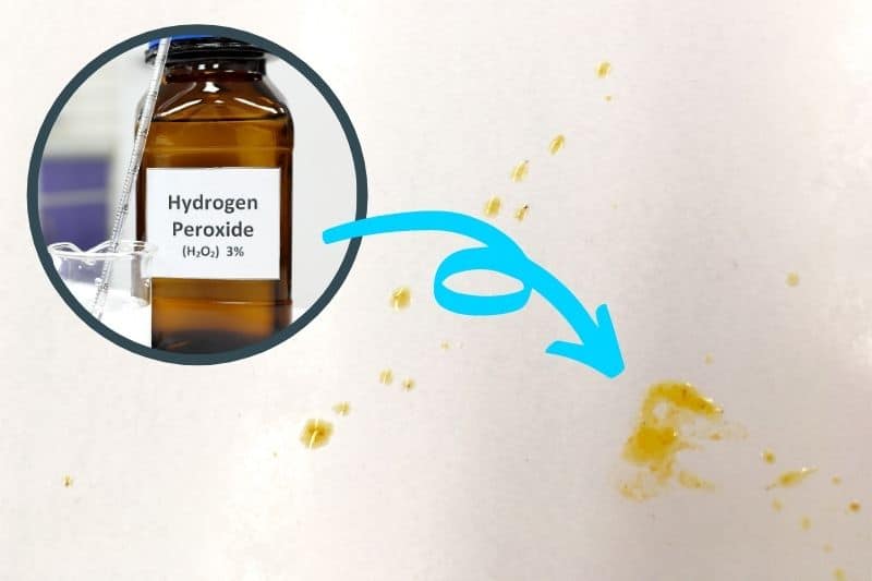 Removing Curry Stain Using Hydrogen Peroxide