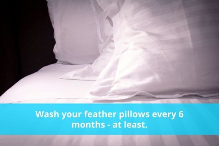 washing feather pillows