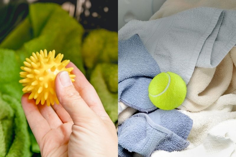 Soften Towels with Dryer Balls or Tennis Balls