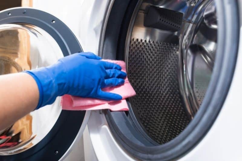 Cleaning Washing Machine Rubber Seal