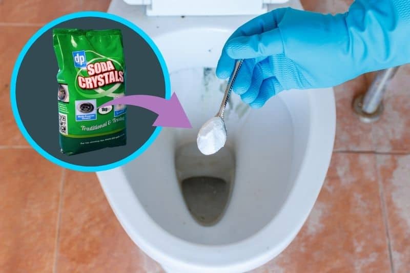 Unblock a Toilet With Soda Crystals