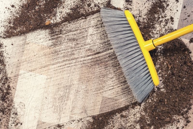 Use a Soft Brush to Sweep Karndean Floors