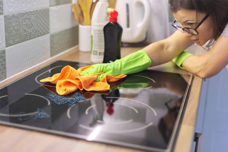 Removing Melted Plastic from A Glass Hob