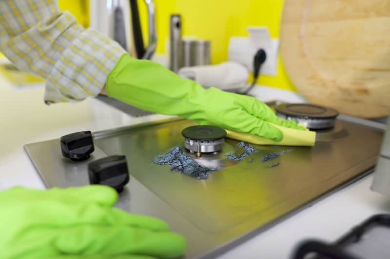 Removing Melted Plastic from a Gas Hob