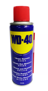 cleaning limescale on glass with WD-40