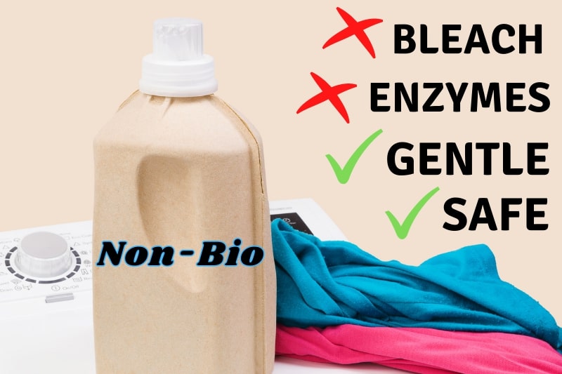 use gentle non-bio detergent for colours