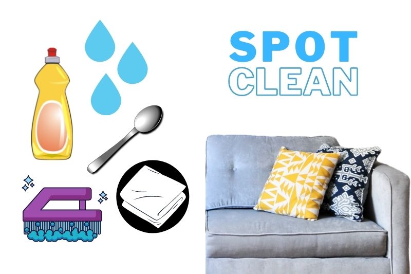 sofa cover spot cleaning materials