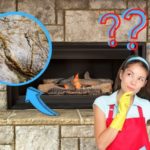 how to clean a limestone fireplace
