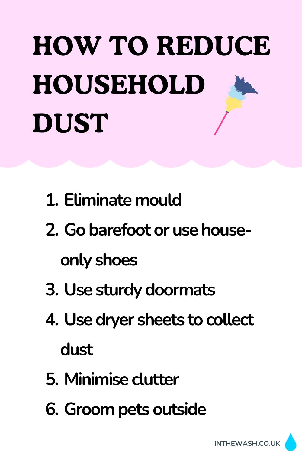 How to reduce household dust