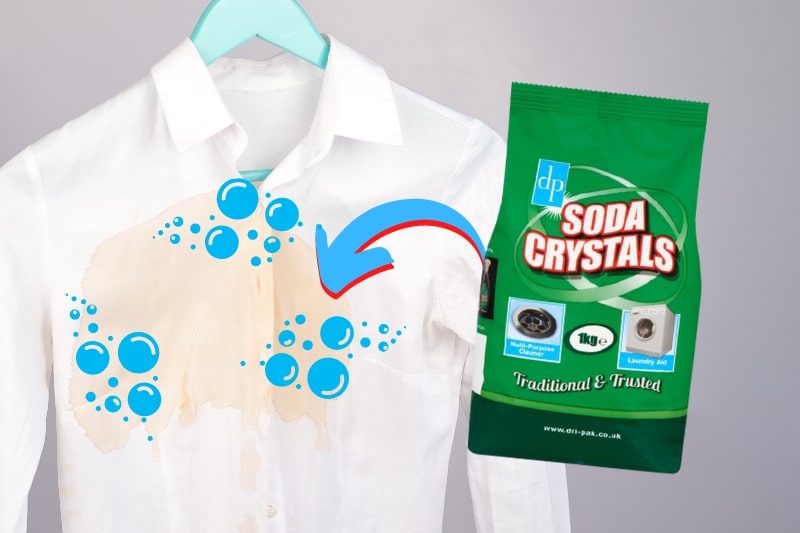 effective stain removal with soda crystals