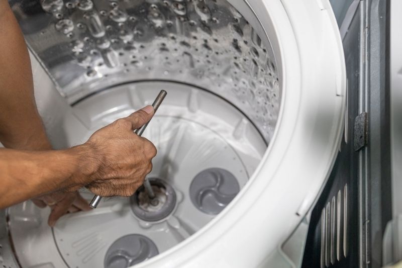 fixing faulty bearings in washing machine