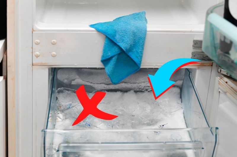 ice build up in fridge