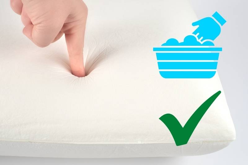 wash foam pillows by hand