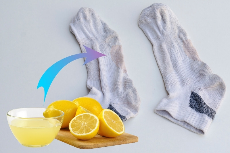 Get Socks White Again with lemon juice