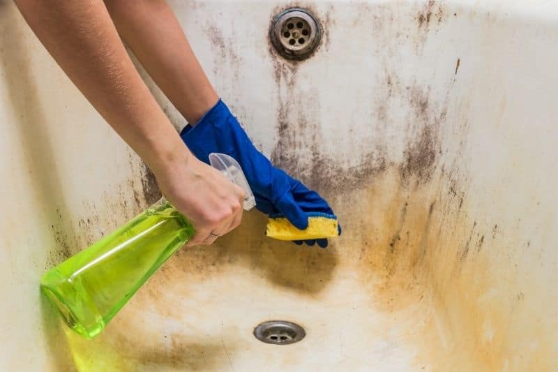 Remove Stubborn Stains by Scrubbing Them Down with Soap and Water