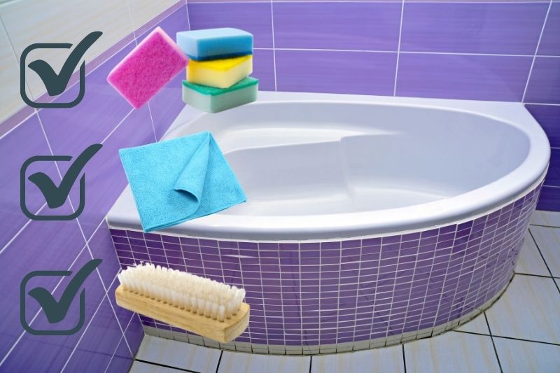 Using Soft Tools to Avoid Damaging Bathtub
