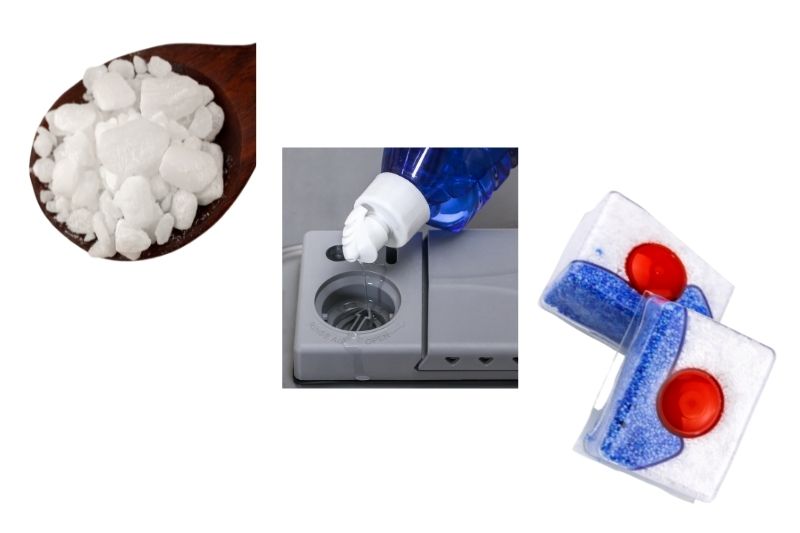 dishwasher salt rinse aid and tablets