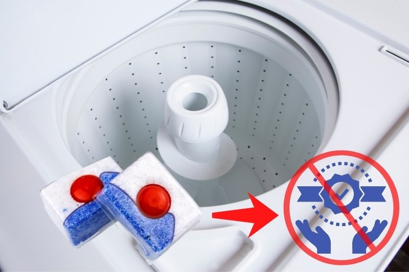 using dishwasher tablets on washing machine may void warranty