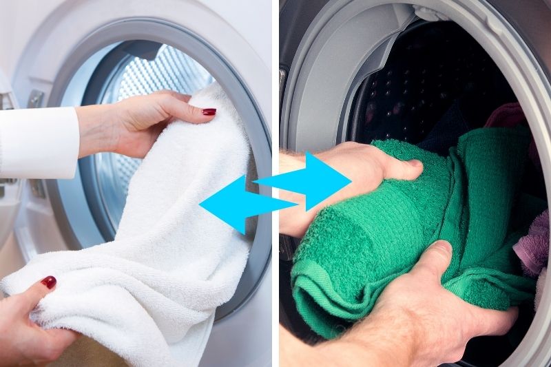 How to wash bath towels in a washing machine