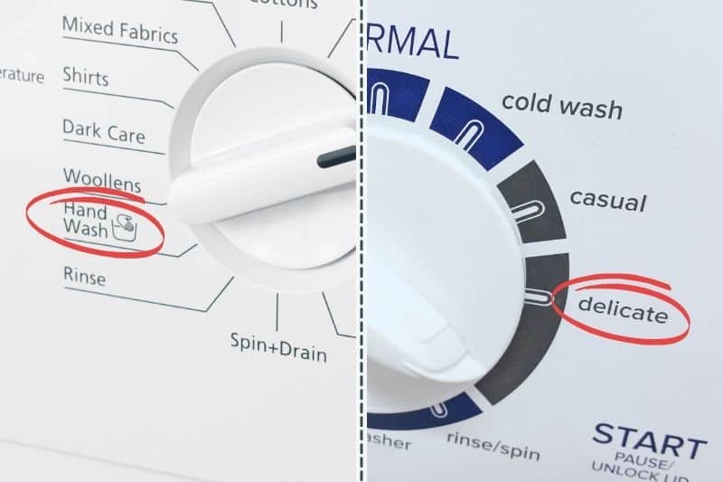 Difference Between the Delicate Cycle and the Hand Wash Setting