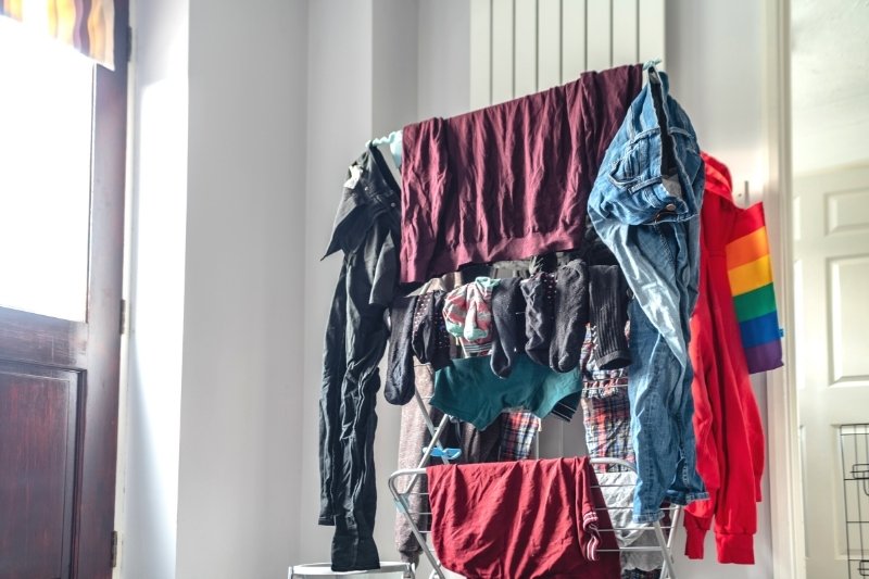 drying clothes with Indoor airers