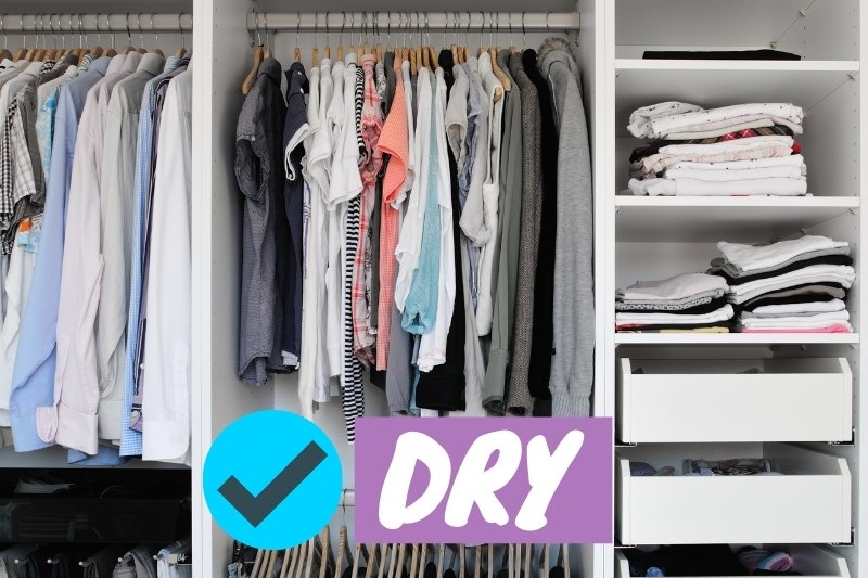 keeping wardrobe dry