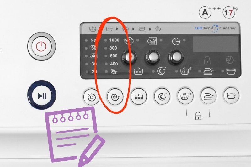 spin speed on washing machine