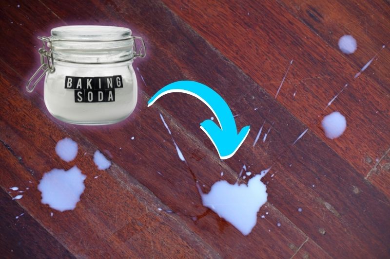 using bicarbonate of soda to remove spilt milk smell