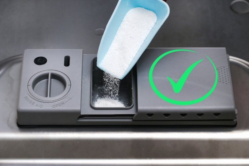 washing powder as Dishwasher Tablet Alternative