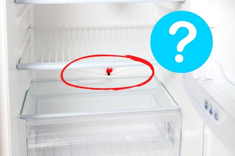 How to unblock a fridge drain hole