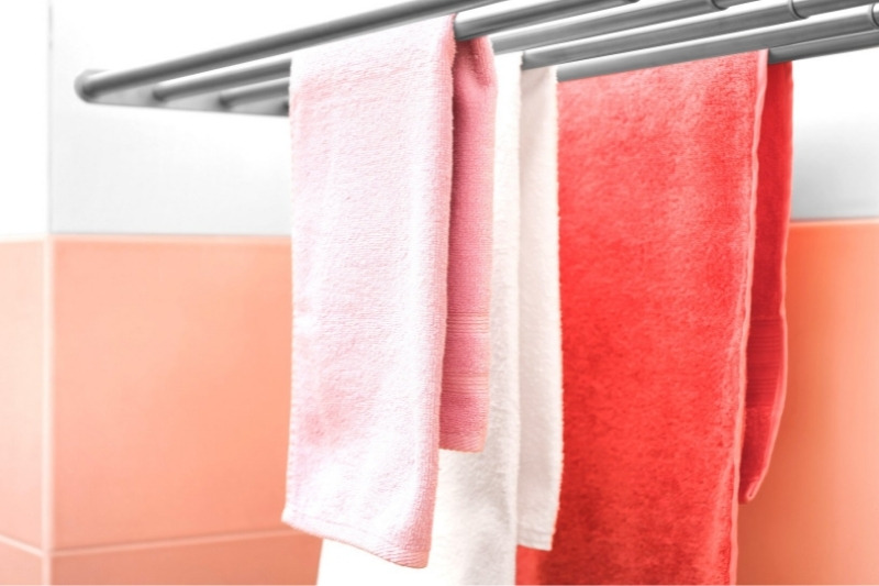 Let your clothes drip-dry in the bathroom