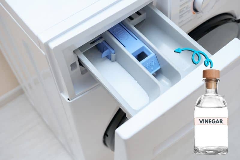 Using Vinegar to Clean the Washing Machine Detergent Drawer