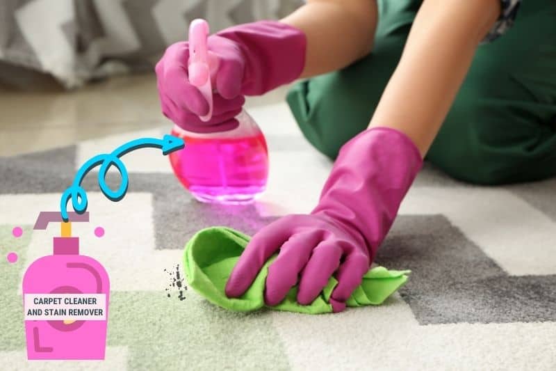 Using Washing up liquid in Removing Carpet Stain