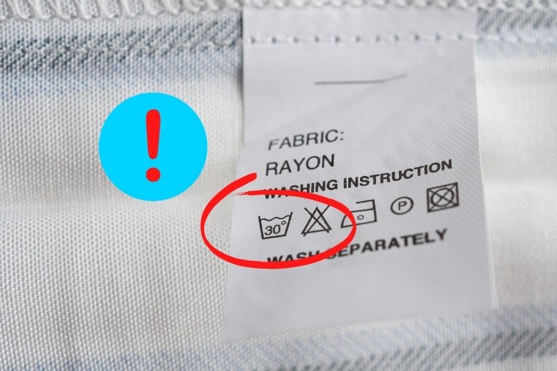 always check garment care label before wash