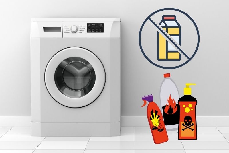 do not use products not suitable for washing machine