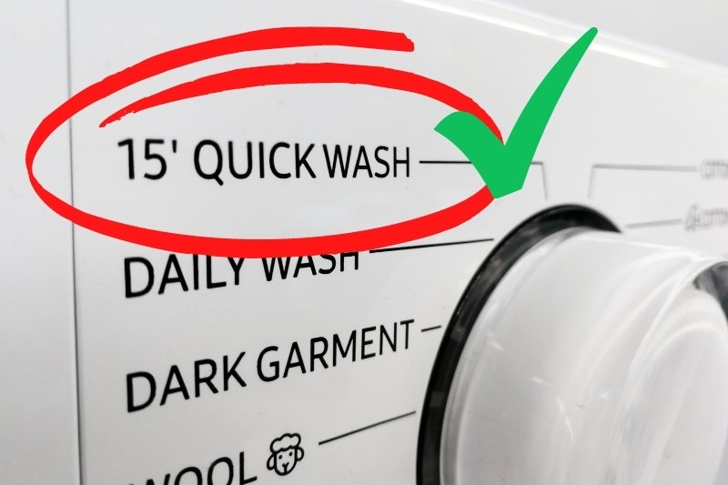 making washing machine finish faster