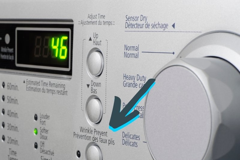 tumble dryer anti crease setting
