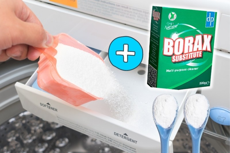 using borax substitute as laundry booster