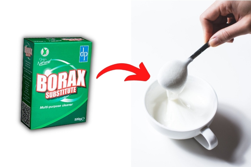 using borax substitute as stain remover